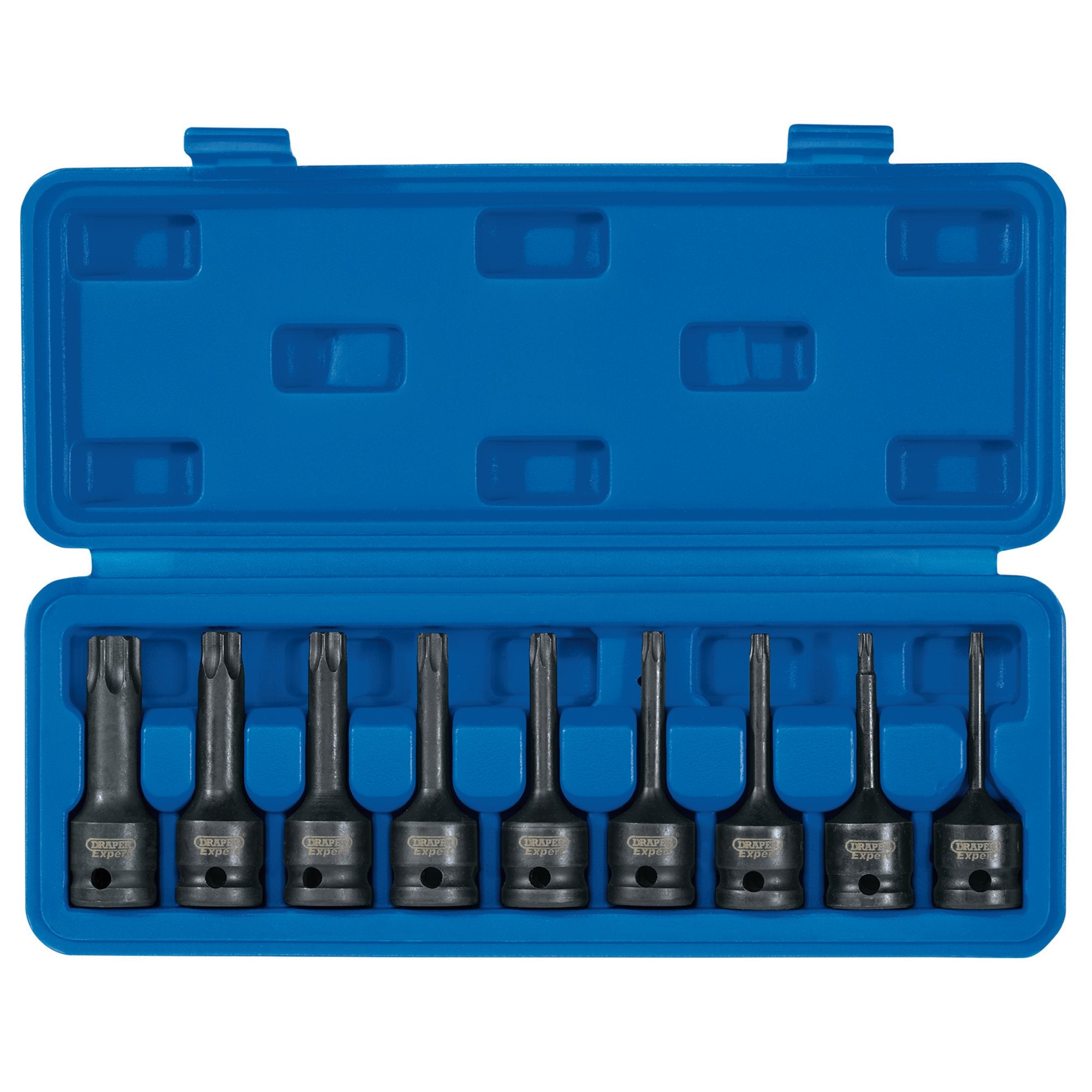 Draper-TX-STAR®-Socket-Bit-Set,-1/2"-Sq.-Dr.-(9-Piece)